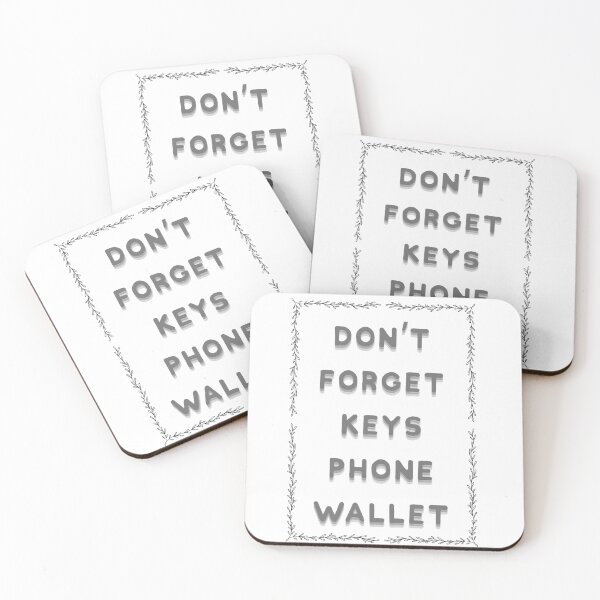 Item preview, Don’t Forget Keys Phone Wallet For Safe Travel designed and sold by JonesFlora2025.