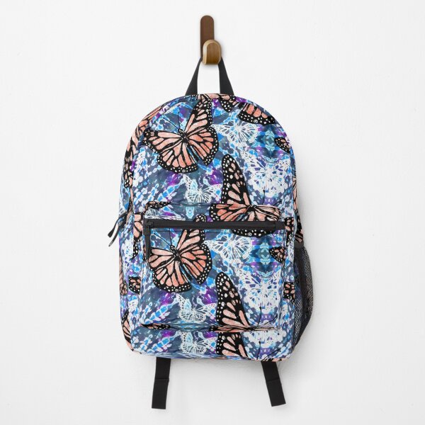 Item preview, monarch butterfly tie dye purple shibori bohemian hippie print designed and sold by petalecho.