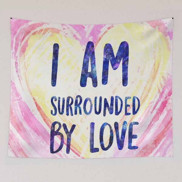 Item preview, Support gift | I am surrounded by love affirmation designed and sold by petalecho.