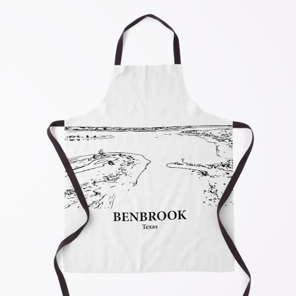 Item preview, Benbrook TX - Ink Cityscape Illustration designed and sold by Lakeric.