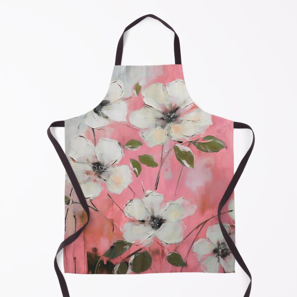 Item preview, Elegant Grunge-Style White Flowers on Romantic Pink designed and sold by DEC02.