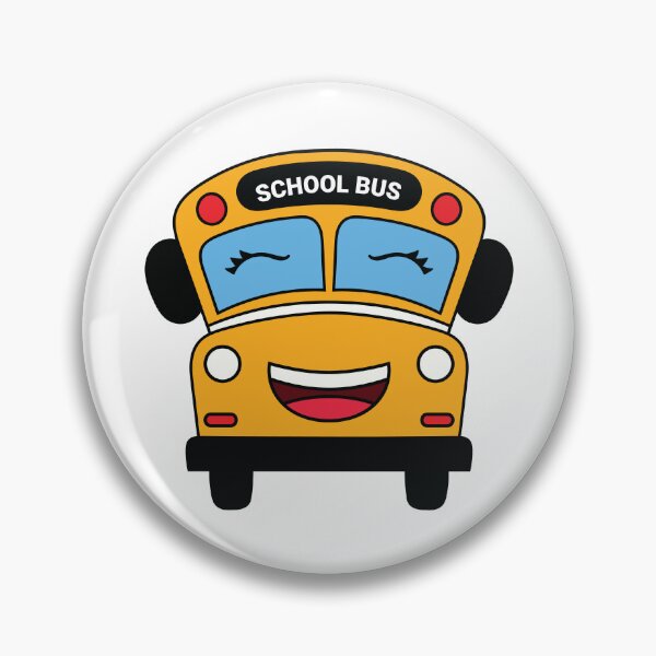 Item preview, Cute Smiling School Bus – Fun Kids Vehicle Cartoon designed and sold by MarshallStickerX.