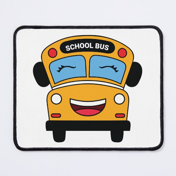 Item preview, Cute Smiling School Bus – Fun Kids Vehicle Cartoon designed and sold by Marshallamoakohene.