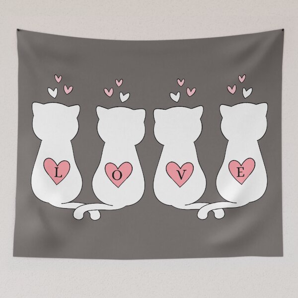 Item preview, Cat Lady Pink Heart Love Cats Mom Catshirt designed and sold by Forevermore.