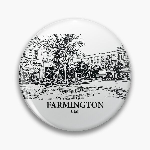Item preview, Farmington UT - Ink Cityscape Illustration designed and sold by Lakeric Cityscapes.