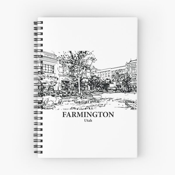 Item preview, Farmington UT - Ink Cityscape Illustration designed and sold by Lakeric.