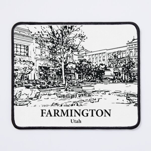 Item preview, Farmington UT - Ink Cityscape Illustration designed and sold by Lakeric Cityscapes.
