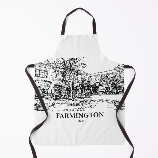 Item preview, Farmington UT - Ink Cityscape Illustration designed and sold by Lakeric Cityscapes.