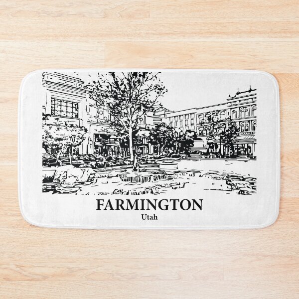 Item preview, Farmington UT - Ink Cityscape Illustration designed and sold by Lakeric Cityscapes.