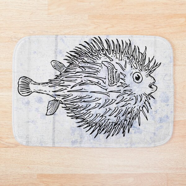 Item preview, Puffer fish watercolor ocean design | coastal decor  | summer beach house gift  designed and sold by petalecho.