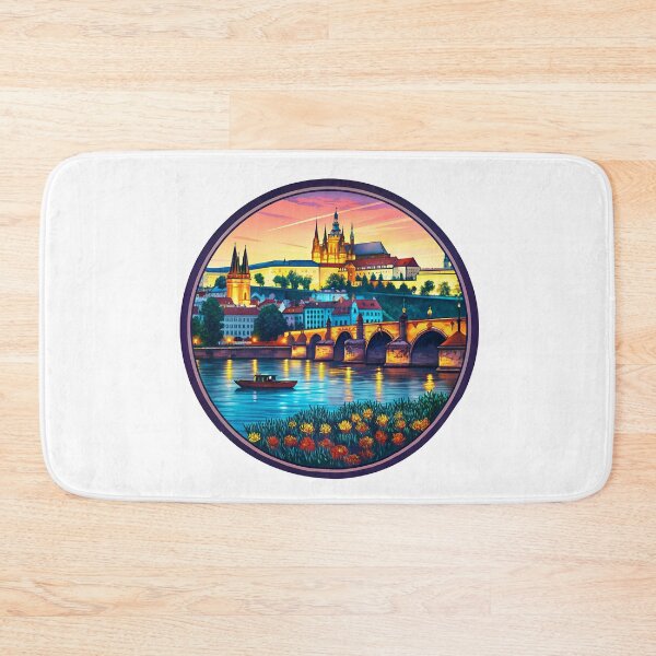 Item preview, Prague Czech Republic Retro Travel Emblem designed and sold by Timegraf.