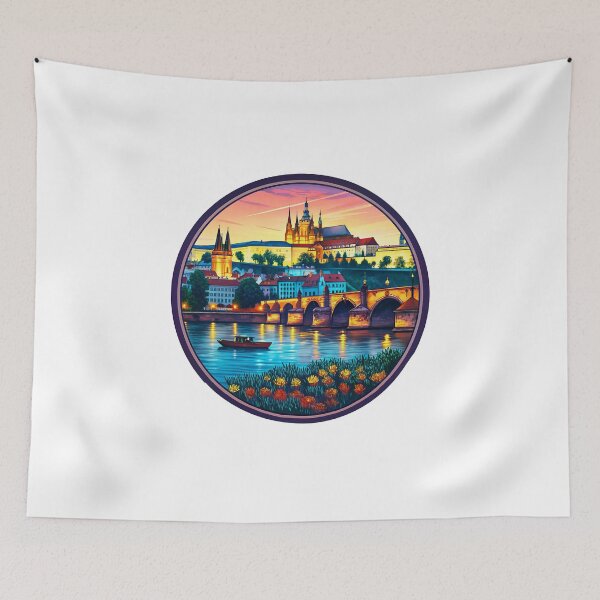 Item preview, Prague Czech Republic Retro Travel Emblem designed and sold by Timegraf.
