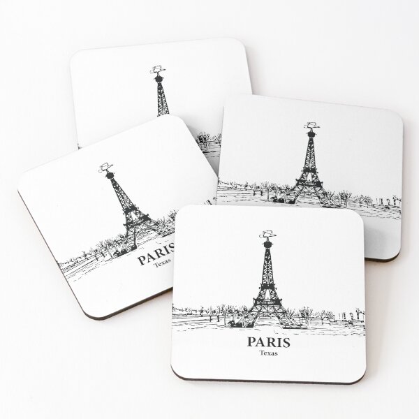 Item preview, Paris TX - Ink Cityscape Illustration designed and sold by Lakeric Cityscapes.