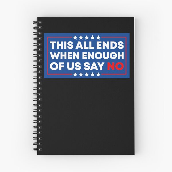 Item preview, This All Ends When Enough Of Us Say No - Antifa Resist Fascism designed and sold by PixVib.