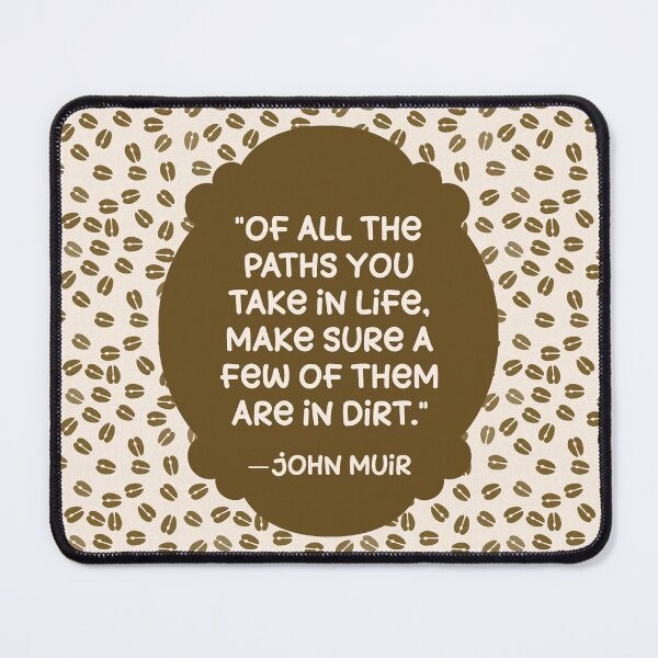 Item preview, Deer Tracks with John Muir Quote designed and sold by MarcyBrennanArt.