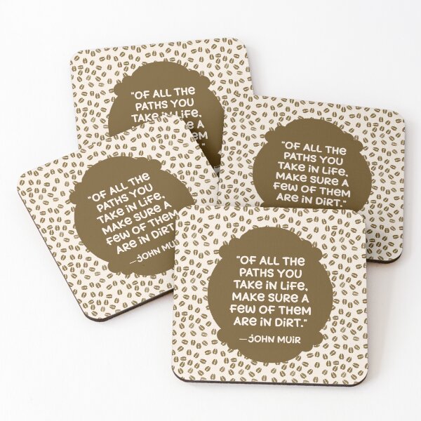 Item preview, Deer Tracks with John Muir Quote designed and sold by MarcyBrennanArt.