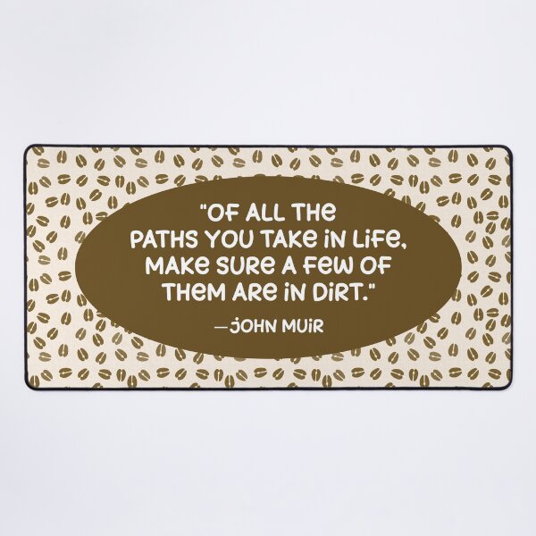 Item preview, Deer Tracks with John Muir Quote designed and sold by MarcyBrennanArt.
