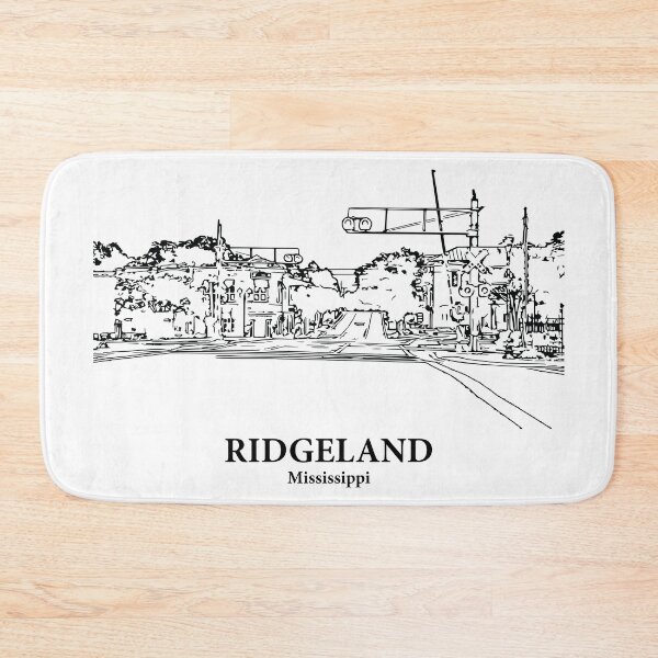Item preview, Ridgeland MS - Ink Cityscape Illustration designed and sold by Lakeric Cityscapes.