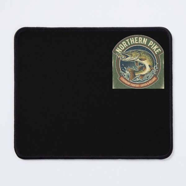 Item preview, Northern Pike Fishing Emblem - Legendary Fighter designed and sold by Simple Graphics.