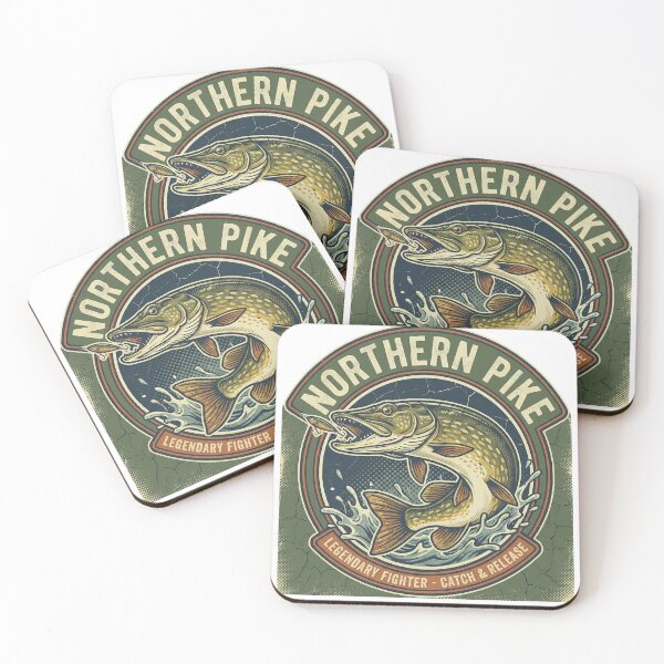 Item preview, Northern Pike Fishing Emblem - Legendary Fighter designed and sold by Simple Graphics.
