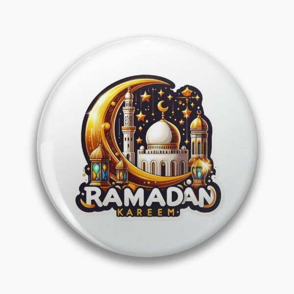 Item preview, Ramadan Kareem Golden Mosque & Crescent Moon – Islamic Festive Art Design designed and sold by Moccroad.