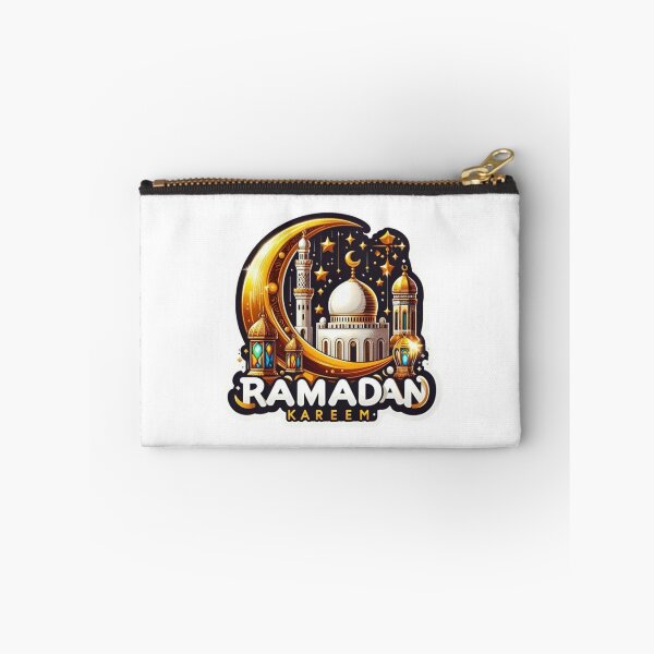 Item preview, Ramadan Kareem Golden Mosque & Crescent Moon – Islamic Festive Art Design designed and sold by Moccroad.
