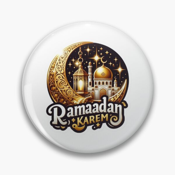Item preview, Ramadan Kareem Golden Mosque & Crescent Moon – Islamic Festive Art Design designed and sold by Moccroad.