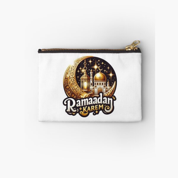 Item preview, Ramadan Kareem Golden Mosque & Crescent Moon – Islamic Festive Art Design designed and sold by Moccroad.