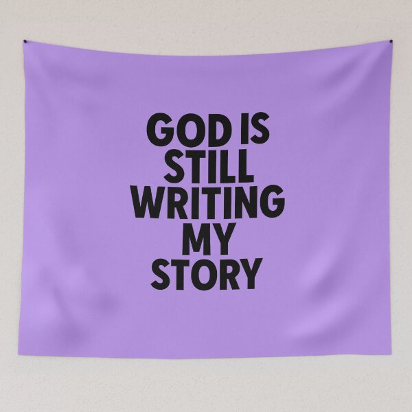 Item preview, God Is Still Writing My Story – Minimalist Black Christian Faith Quote designed and sold by InnerFaith.