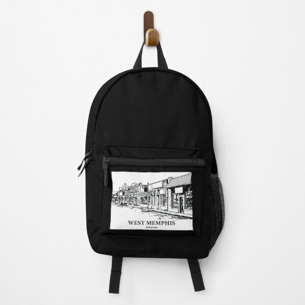 Item preview, West Memphis AR - Ink Cityscape Illustration designed and sold by Lakeric Cityscapes.