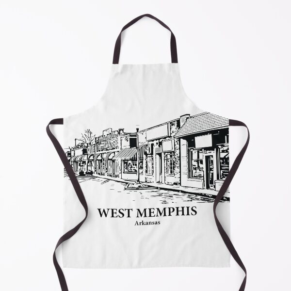 Item preview, West Memphis AR - Ink Cityscape Illustration designed and sold by Lakeric.