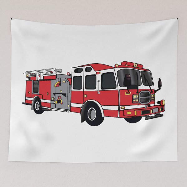 Item preview, Fire Truck – Emergency Vehicle designed and sold by MarshallStickerX.