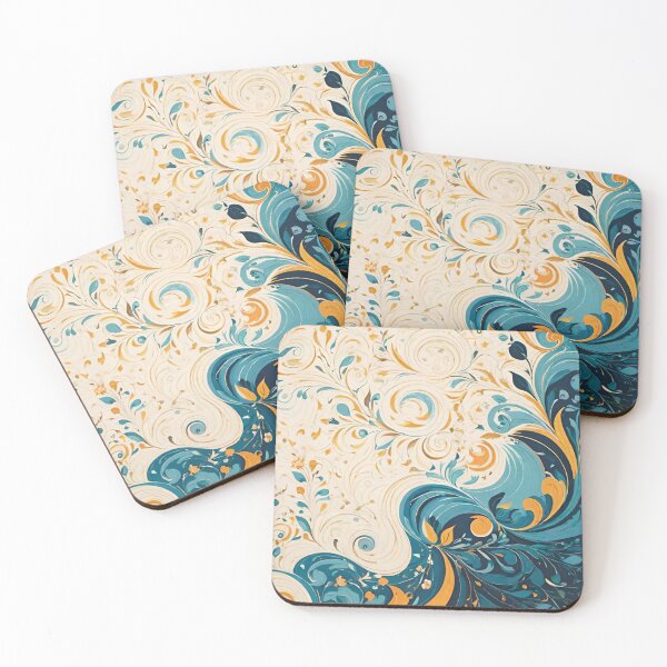 Item preview, Floral Waves Pattern! designed and sold by Giulivo Store Graphic.