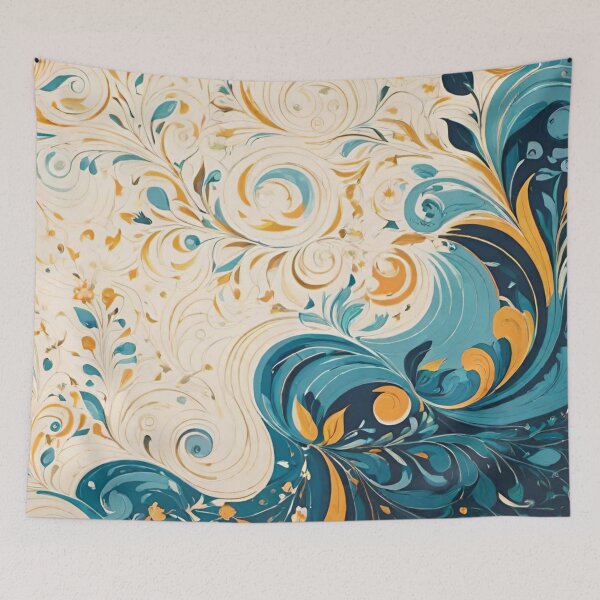 Item preview, Floral Waves Pattern! designed and sold by Giulivo Store Graphic.