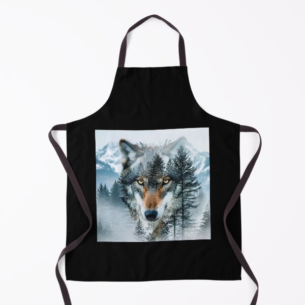 Item preview, Wolf In A Mountain Pine Forest Stylized Art designed and sold by DEC02.