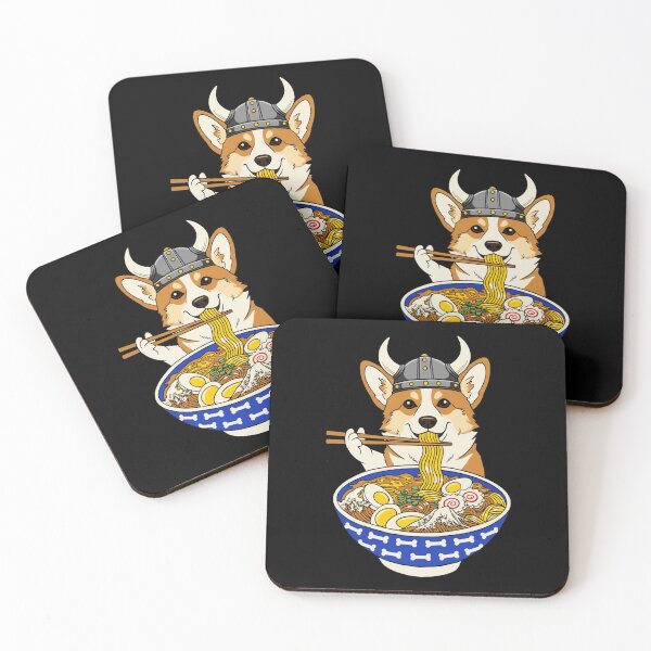 Item preview, Viking Shiba Inu Ramen Illustration Cute Japanese Food designed and sold by JEFDodsonArt.