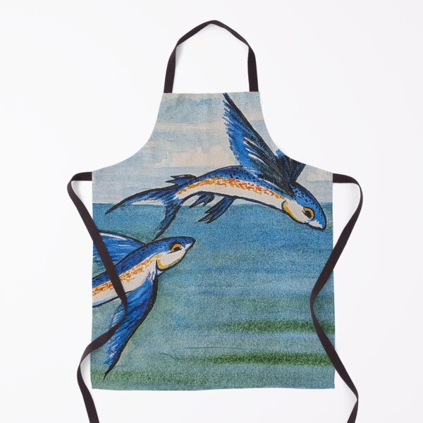 Item preview, Flying fish gliding over the sea designed and sold by Matt Starr Fine Art .