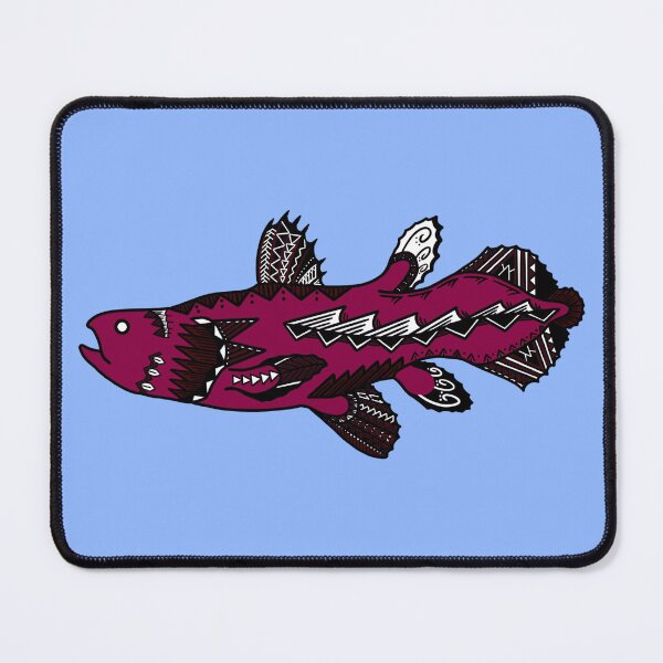 Item preview, Red Tribal Coelacanth  designed and sold by Steeb757.
