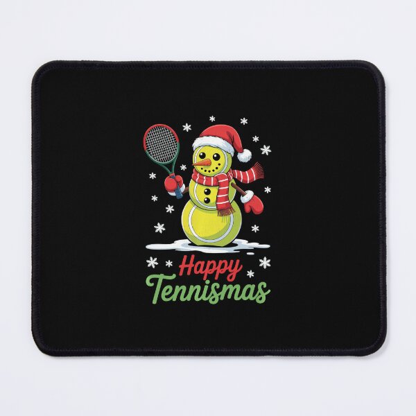 Item preview, Happy Tennismas Tennis Christmas Funny Snowman designed and sold by WayTBeenkenArt.
