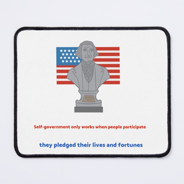 Item preview, Self-government only works when people participate designed and sold by posolife.