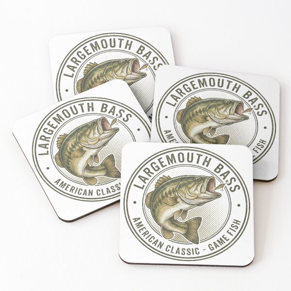 Item preview, Largemouth Bass Emblem - American Classic Fishing Badge designed and sold by Simple Graphics.
