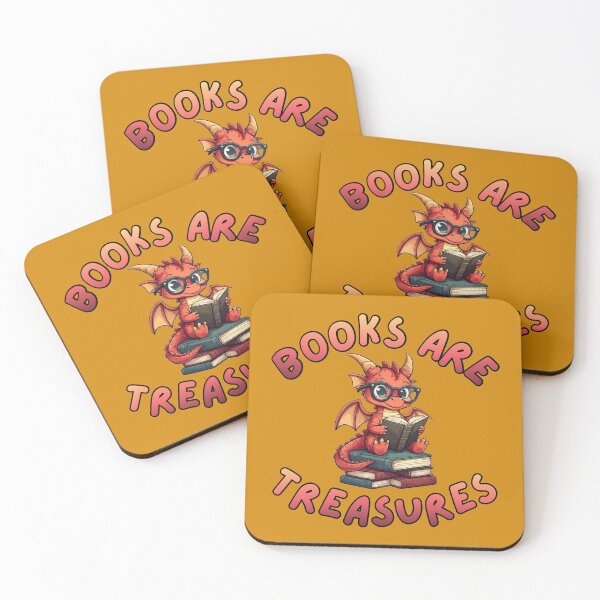 Item preview, Books are Treasures designed and sold by Dragons Hoard Designs.