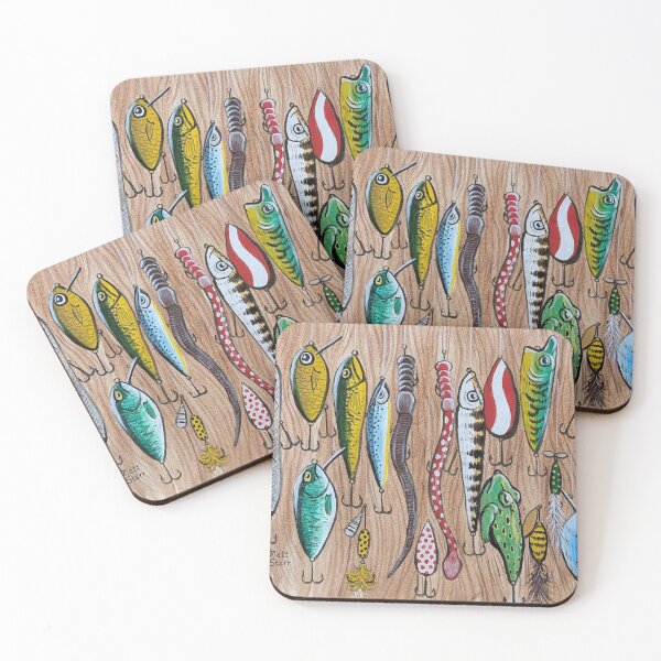 Item preview, Fishing lures, rooster tails and plastic worms  designed and sold by Matt Starr Fine Art .