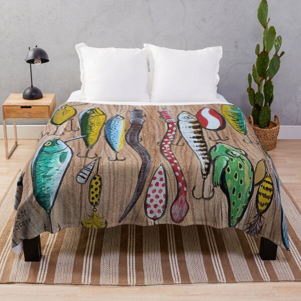 Item preview, Fishing lures, rooster tails and plastic worms  designed and sold by Matt Starr Fine Art .