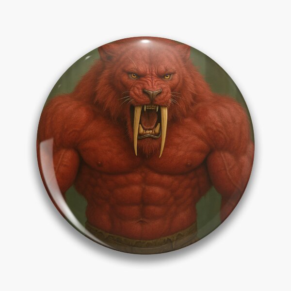 Item preview, Red Smilodon Beast designed and sold by fantasyai3.