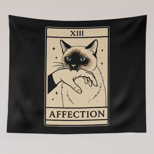 Item preview, XIII AFFECTION Tarot Cat Illustration Vintage Mystical Art designed and sold by JEFDodsonArt.