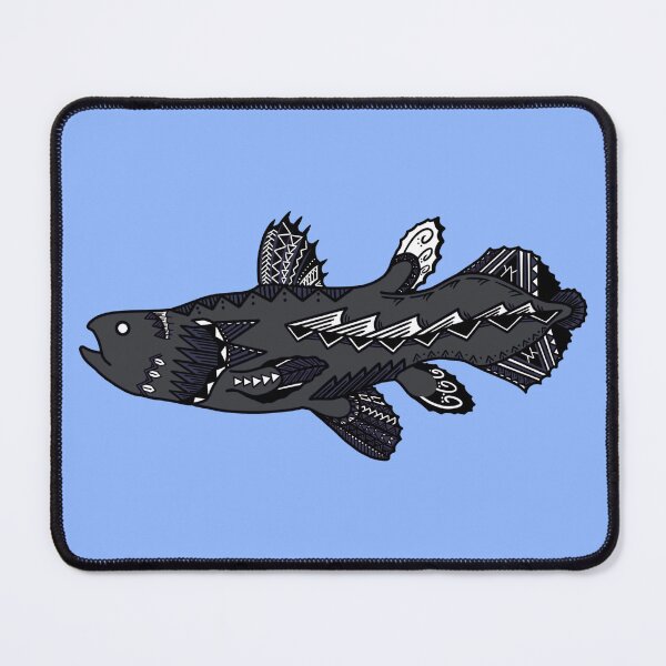 Item preview, Charcoal Tribal Coelacanth  designed and sold by Steeb757.
