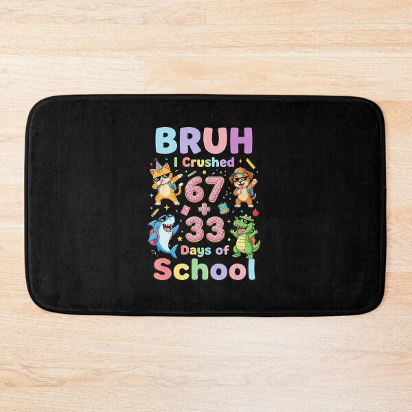 Item preview, BRUH I Crushed 67 + 33 Days of School Math Meme Celebration designed and sold by gladysenglish.