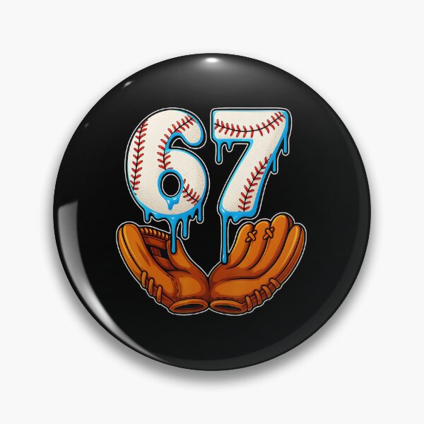Item preview, 67 Baseball Drip Graphic designed and sold by miaa-artistshop.