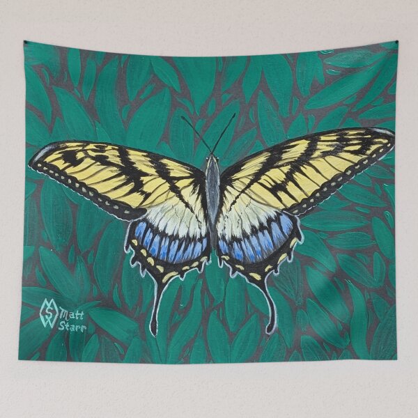 Item preview, Tiger swallowtail butterfly in the bushes designed and sold by Matt Starr Fine Art .